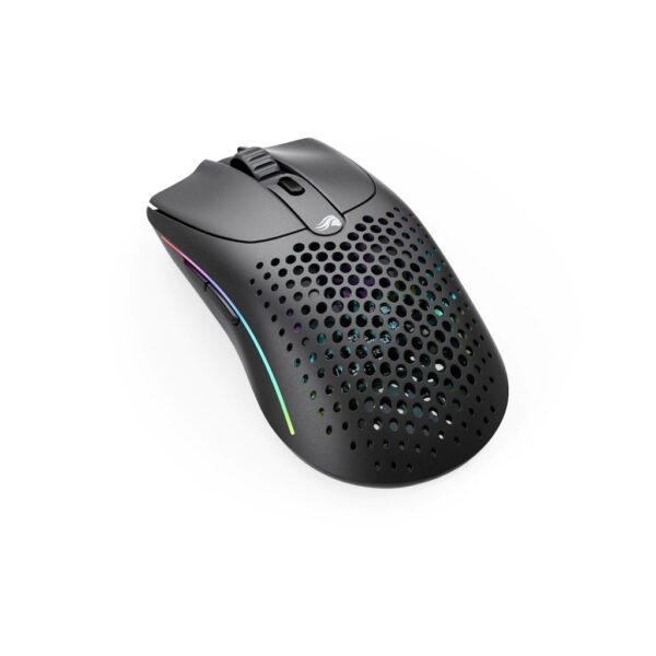 Glorious Model O2 RGB Wireless 2 4GHz + Bluetooth 5 2 + Wired Gaming Mouse (68g)   Matte Black