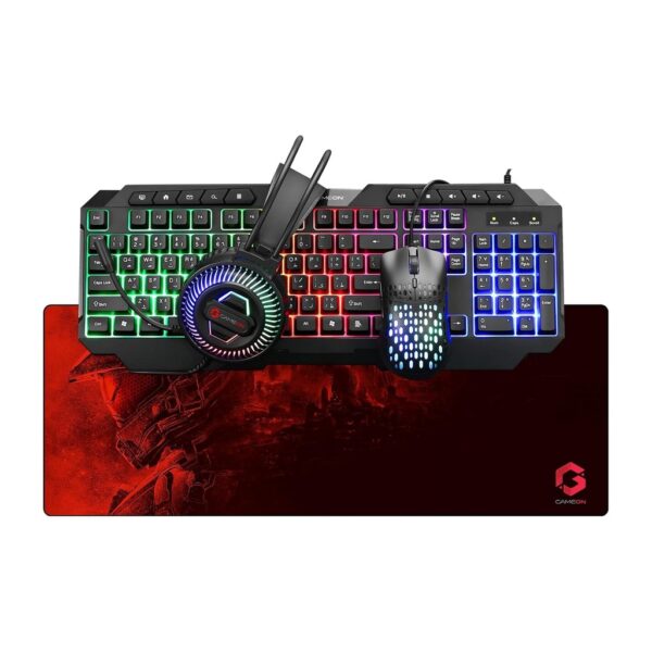 Gameon Cypher XL All In One Bundle Wired Keyboard, Headset, Mouse & Mousepad