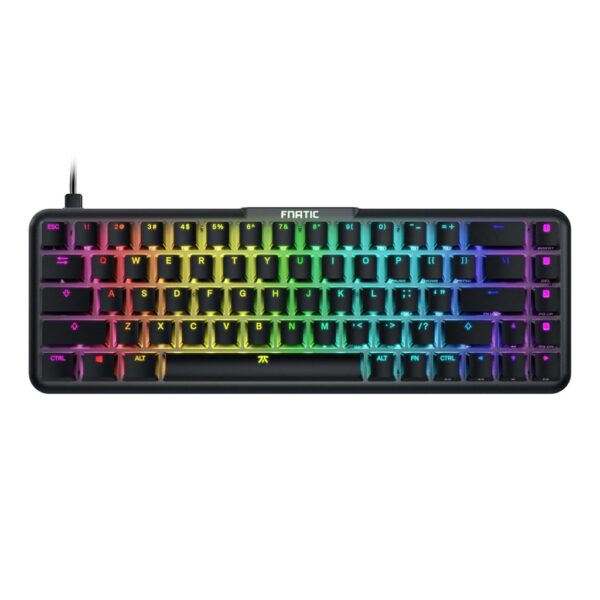 Fnatic Streak65 LP Ultra Fast Low Profile Switches 65% Compact Mechanical Keyboard Black