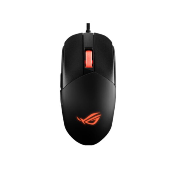 Asus ROG Strix Impact III Wried RGB Optical Gaming Mouse with 12,000 DPI Black