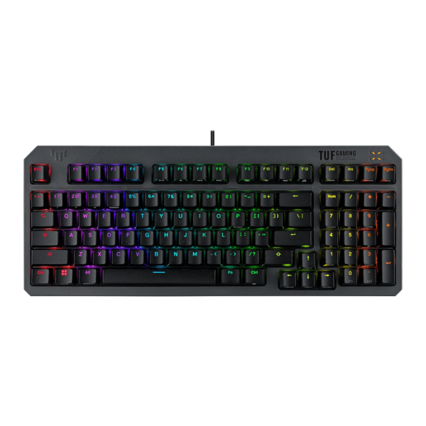 Asus Tuf K3 Gen II Wired Gaming Keyboard Red Switch Linear & Smooth (Arabic) Black
