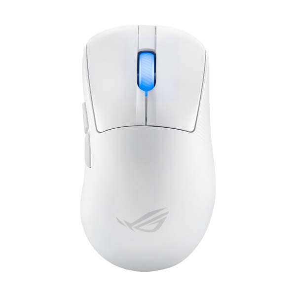 Asus Rog keris Ace II Wireless/Bluetooth RGB Gaming Mouse with 42,000 DPI OutStanding 90 Hour Battery Life   White
