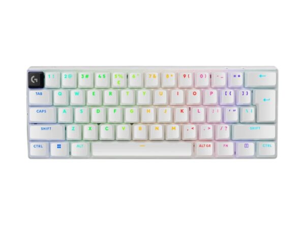 Logitech Pro X 60 Light Speed Wireless Gaming Keyboard Dual Shot PBT GX Optical Tactile Switch White
