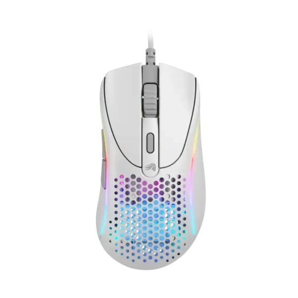 Glorious Model D2 Ultralight Ergonomic RGB Wired Gaming Mouse 58g 26,000 DPI   White