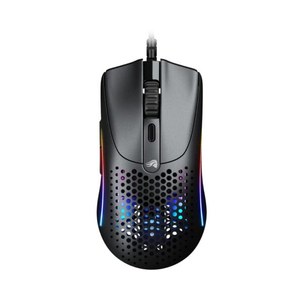 Glorious Model O2 Mini Ultralight Ambidextrous RGB Wired Gaming Mouse 49g 26,000 DPI   Black