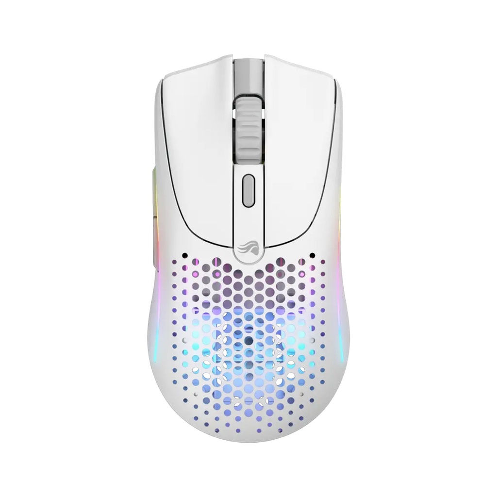Glorious Model O2 Mini Ultralight Ambidextrous RGB Wireless Gaming Mouse 57g 26,000 DPI White