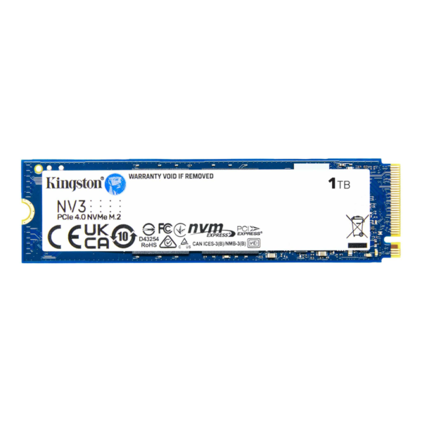 Kingston NV3 1TB PCIe 4 0 NVMe M 2 Up to 6000 MB/s