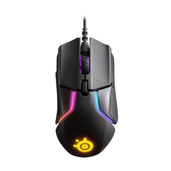 SteelSeries Rival 600 Precision Esports 8 Zone RGB Wired Gaming Mouse, True Move3+ Dual Sensor System, 12,000 CPI 7 Programmable Button,Durable Silicone Side Grips   Black