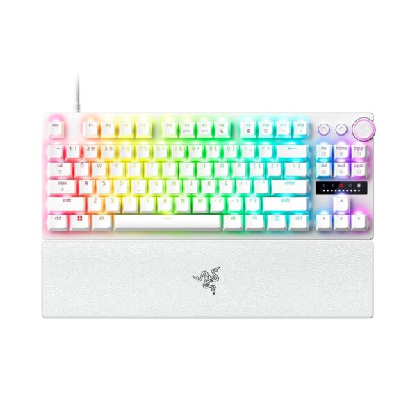 Razer HuntsMan V3 Pro Tenkeyless Analog Optical Esports Keyboard Analog Optical Switches Gen 2 White
