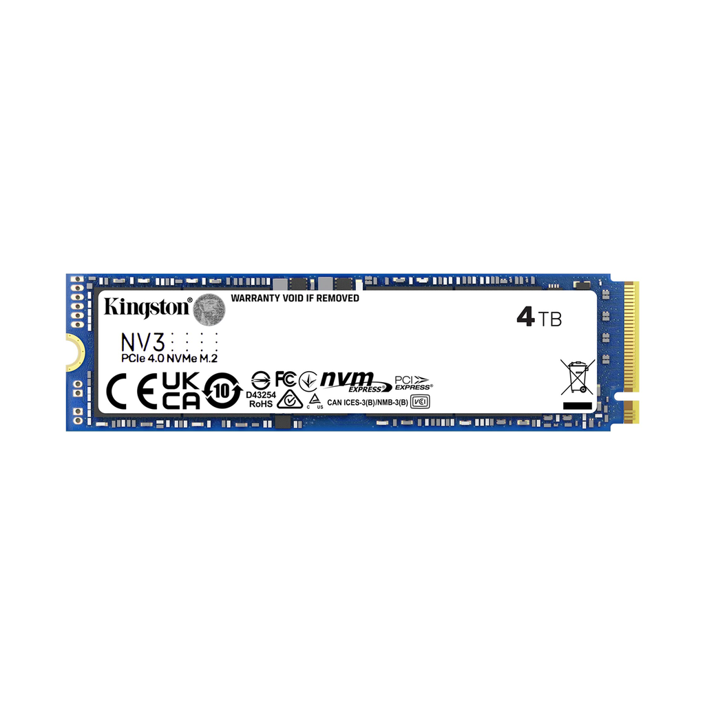 Kingston NV3 4TB PCIe 4 0 NVMe M 2 Up to 6000 MB/s