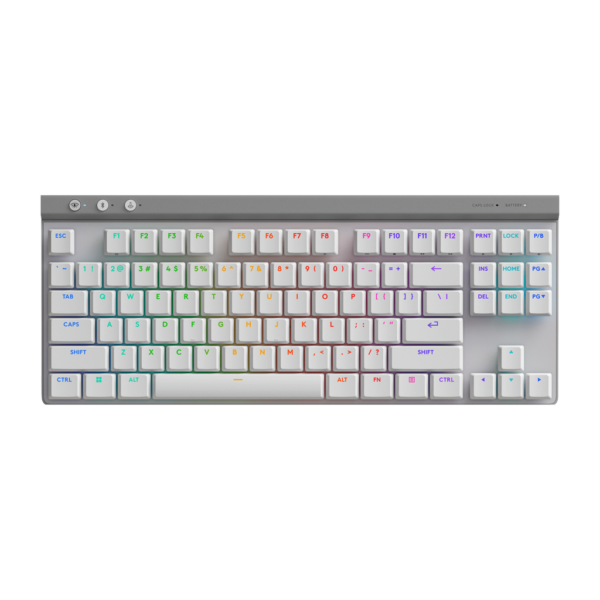 Logitech G515 TKL LIGHTSPEED Low Profile Wireless Gaming Keyboard Tactile Switch White