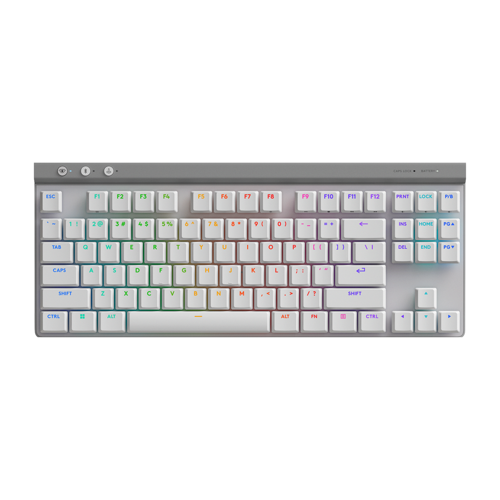 Logitech G515 TKL LIGHTSPEED Low Profile Wireless Gaming Keyboard Tactile Switch White