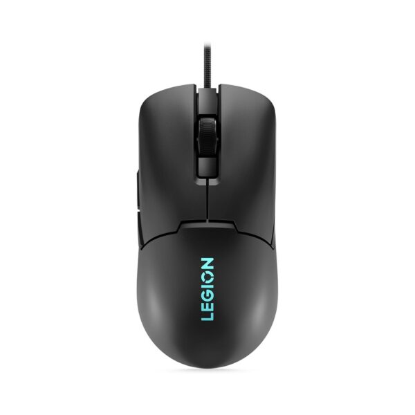 Lenovo M300s RGB Gaming Mouse Ultra Lightweight, Symmetrical Design, 6 Programmable Buttons, 16 8m RGB Logo, Upto 8000 DPI   Black