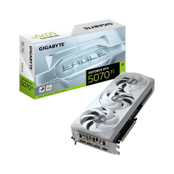 GigaByte GeForce RTX 5070 Ti EAGLE OC ICE SFF 16GB GDDR7 Graphics Card White