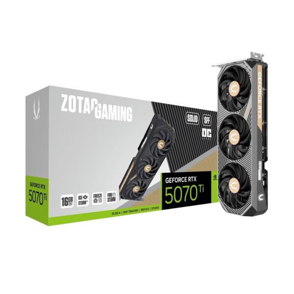 Zotac Geforce RTX 5070Ti 16GB Solid OC Edition White Edition GDDR7 Graphic Card