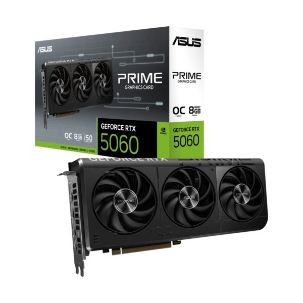 Asus Prime Geforce RTX 5060 OC Edition PCIe 5 0 8GB GDDR7 Graphic Card
