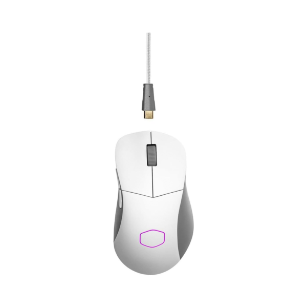 Cooler Master MM731 Wireless Gaming Mouse, Adjustable 19,000 DPI, Palm Claw Grip, 2 4GHz, Bluetooth White