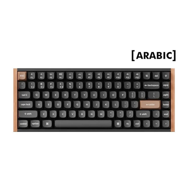 KeyChron K2 HE 75% Wireless Magnetic Switch Keyboard, 100Hz Polling Rate, Light Effect,Nebula Linear Switch (Arabic Keyboard)   Black (Special Edition)