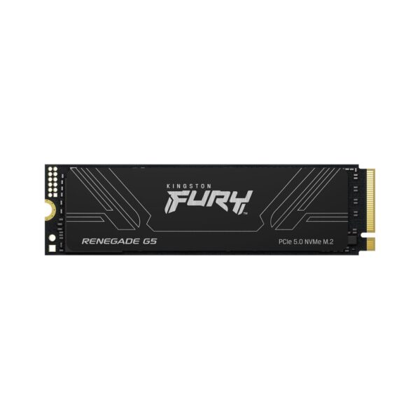 Kingston FURY Renegade G5 PCIe 5 0 NVMe M 2 Internal SSD, 2TB (2048GB) Capacity, Sequential Read / Write 14,700 / 14,000 MB/s, 3D TLC NAND, SM2508 Controller, Black | SFYR2S/2T0