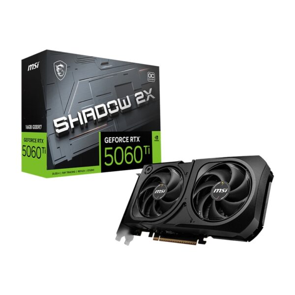MSI Geforce RTX 5060Ti 16GB Shadow 2X OC Edition GDDR7 Graphic Card | 912 V535 029