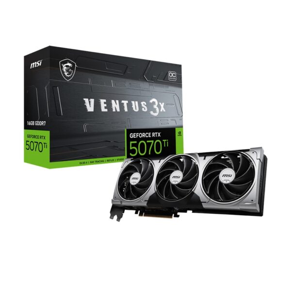 MSI Geforce RTX 5070Ti Ventus 3X OC Edition 16GB GDDR7 Graphic Card | 912 V531 461