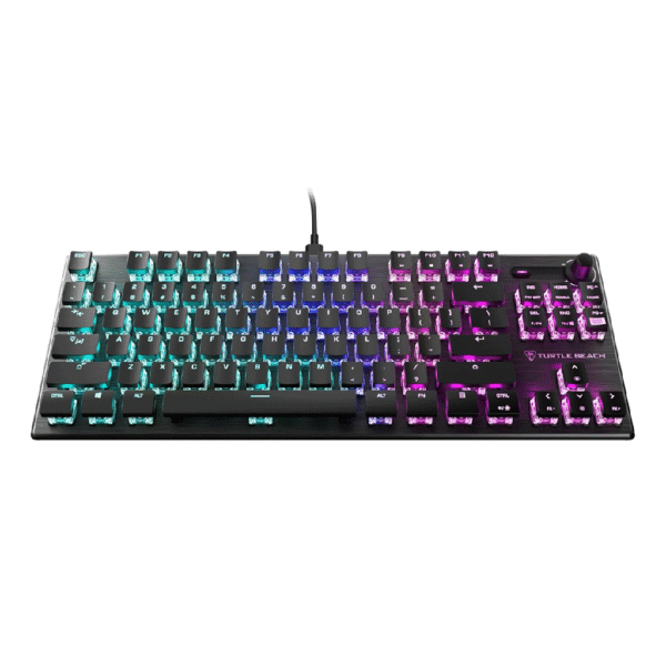 Turtle Beach Vulcan II TKL Pro Wried USB Magnetic Mechanical RGB Gaming Keyboard, Analog Hall Effect Switches, Adjustable Actuation, Rapid Trigger, Swappable Keycaps, Tenkeyless Design, Anti Ghosting – Black | TBK 2002 01 US