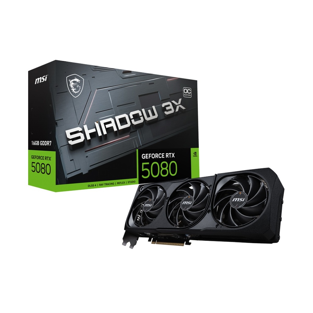 MSI Geforce RTX 5080 Ventus 3X OC Edition 16GB GDDR7 Graphic Card | 912 V531 293