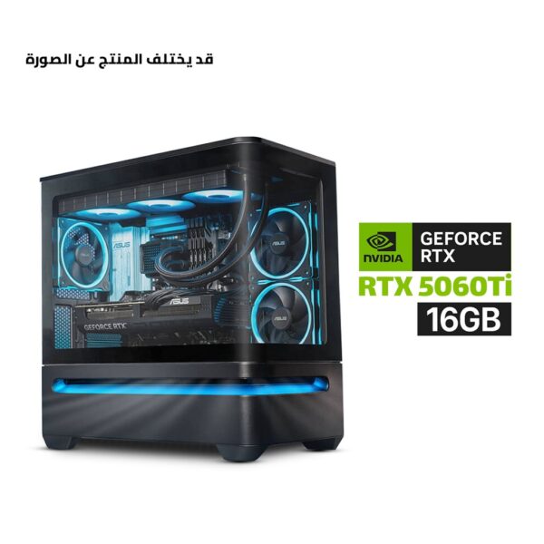 Gaming PC   Intel i5 14400F Processor, ASUS H610 D5 Wi Fi Motherboard, 16GB DDR5 RAM, 1TB NVMe SSD, ASUS DUAL RTX 5060 TI 16GB VGA, 750 WATT PSU, L240 Liquid Cooler, Asus Prime AP202 Mid Tower Case with 3 ARGB Fans, Windows 11 Pro (License)