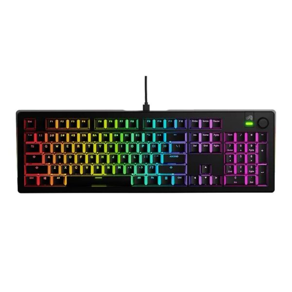 Glorious GMMK 3 100% Prebuilt Wired Mechanical Gaming Keyboard Lubed Linear Mechanical Switch Black (US Layout)