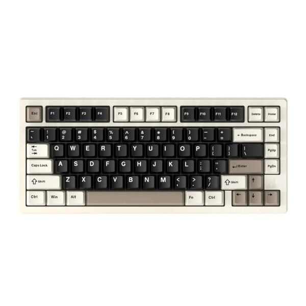 Attack Shark X75 81 Key (Wired+2 4G+Bluetooth)Tri Model Switch Heap Of Aluminum Gaming Keyboard Cheese White