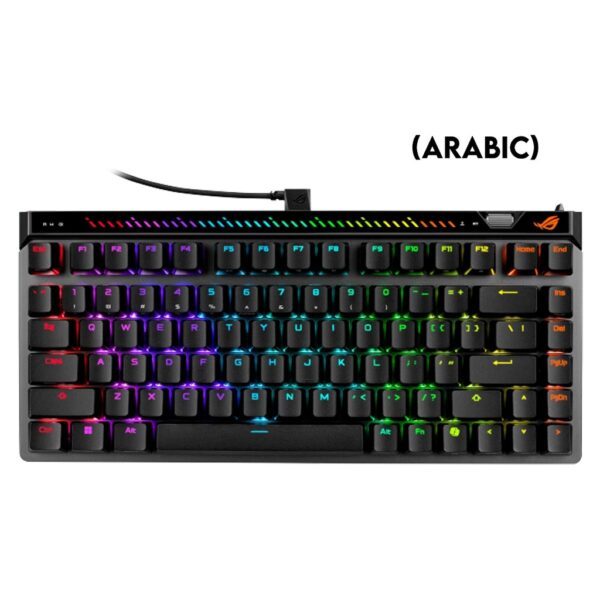 Asus M705 Rog Falchion Ace 75 HE 75% Wired Analog Gaming Keyboard HFX V2 Magnetic Switch Refined & Precise (Arabic) Black
