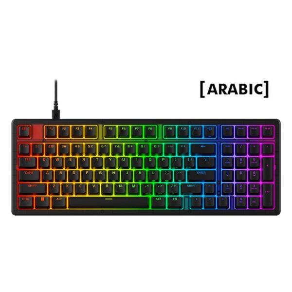 HyperX Alloy Origins 2 1800 RGB Wired Gaming Keyboard Red Linear Switch (English/Arabic) For PC,PS5,PS4,Xbox Series X|S & Xbox One