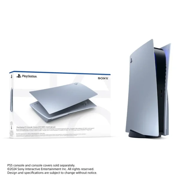 PS5 Console Cover for Disk Edition   Sterling Silver