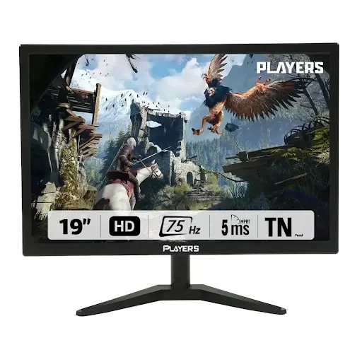 PLAYERS PLY240 Gaming Monitor | 19 Inch | 75Hz | (HD) | 5ms | TN
