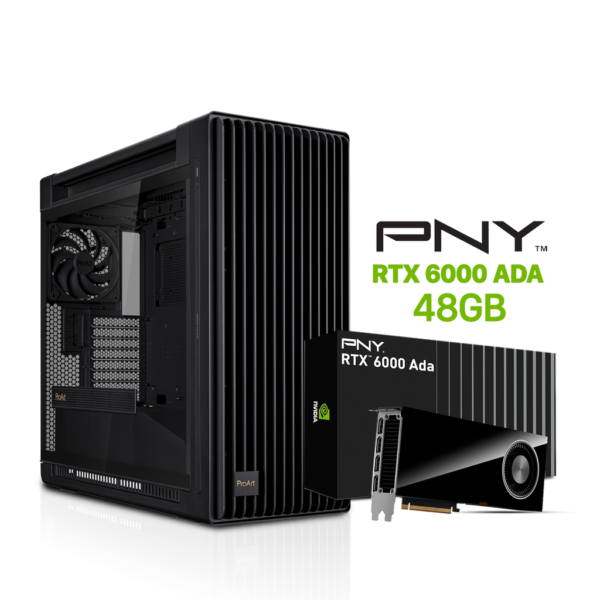 Professional PC AMD Ryzen 9 9950X3D, Asus ProArt X870E Creator WiFi 7, 128GB DDR5 RAM, 4TB NVMe Gen 5 SSD, PNY RTX 6000 ADA 48GB GPU, ASUS TUF 1200W Gold PSU, ProArt LC 360 Cooler, ProArt PA602 Case, Windows 11 Pro