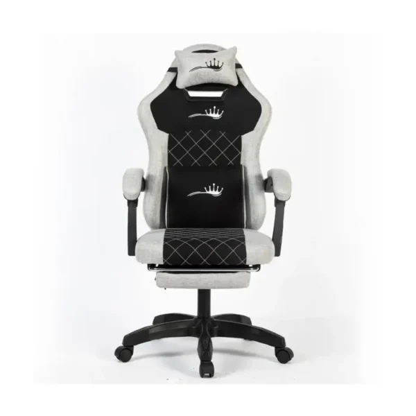 Royal C23 Gaming Chair with Adjustable Headrest, Lumbar Pillow and Footrest Dark/Gray