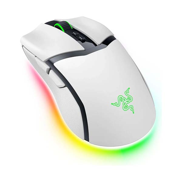 Razer Cobra Pro HyperSpeed Wireless/Bluetooth/Wired 30K DPI Gaming Mouse, 10 Customizable Control Focus Gen 3 Switches, Up to 170 Hrs Bluetooth/100 Hrs on Hyperspeed Wireless   White