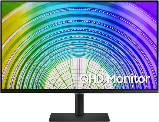 SAMSUNG 32" ViewFinity S6 QHD Monitor, 75Hz Refresh Rate, 5ms Response Time, HDR101 with 1Bn Colors, Height Adjustable Stand, AMD FreeSync, HDMI / DP, Black | LS32A600NAMXUE
