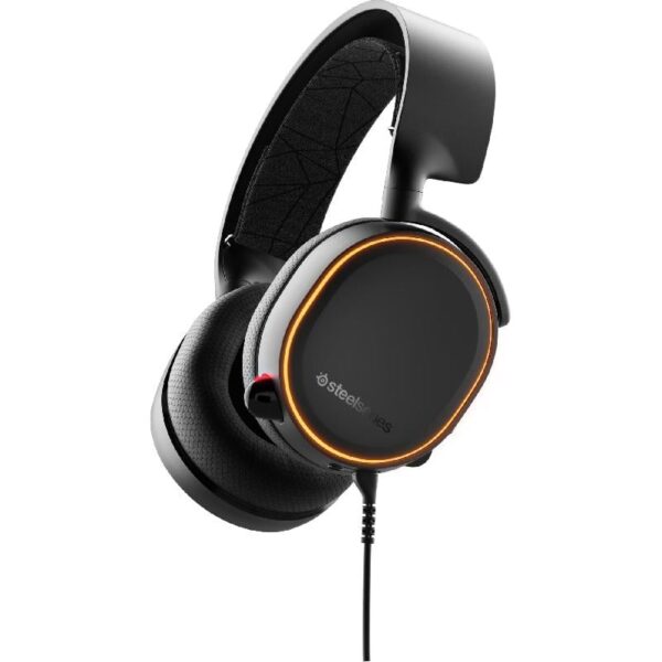 SteelSeries Arctis Pro Lossless Wireless/Bluetooth High Fidelity DTS Gaming Headset With Transmitter Base Station & Swappable Dual Battery, ClearCast Noise Cancellation Retractable Mic, For PC,PS5/4   Black