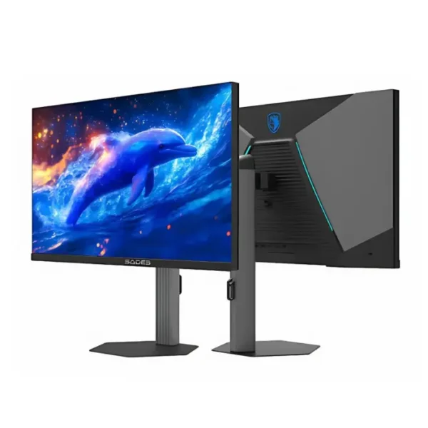 Sades BN Dolphin 27" IPS Panel QHD 200Hz 0 5ms HDMI 2 1, Blue Light Protection Wide Angle Gaming Monitor Black