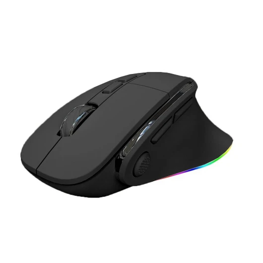 SKYLIONE H5 Wired and Wireless RGB Gaming Mouse Black