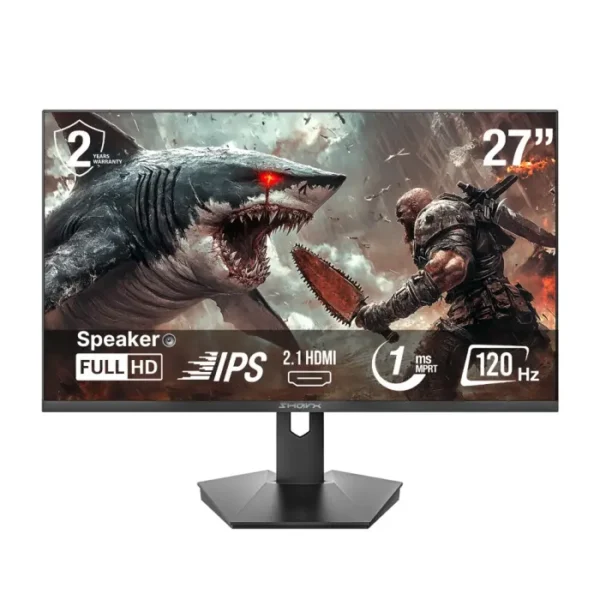 SharX Jaws 27F120I 27" IPS Panel FHD 120Hz 1ms HDMI 2 1 With AMD FreeSync & Nvidia G Sync Compatibility Gaming Monitor