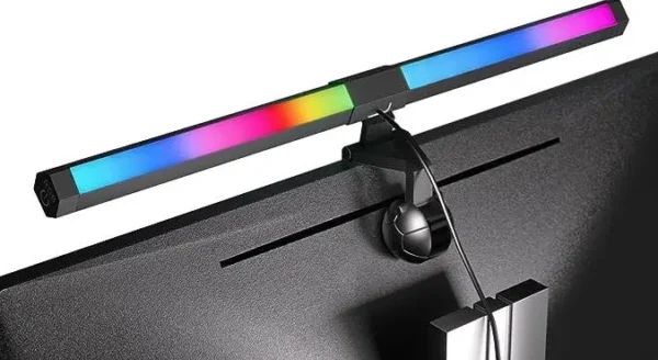 Smart Screen e reading Monitor Light RGB Backlight, Eye Care, Dual Light for Computer, Gaming Desk Lamp