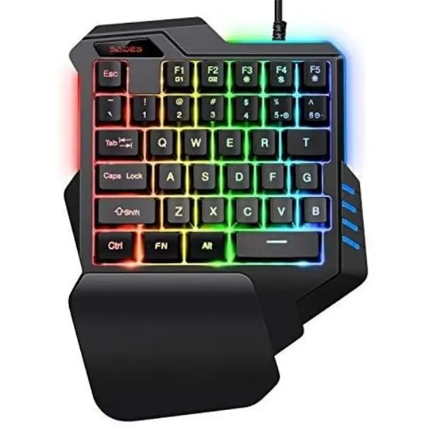 SADES TS 36 One Handed Gaming Keyboard RGB Colorful