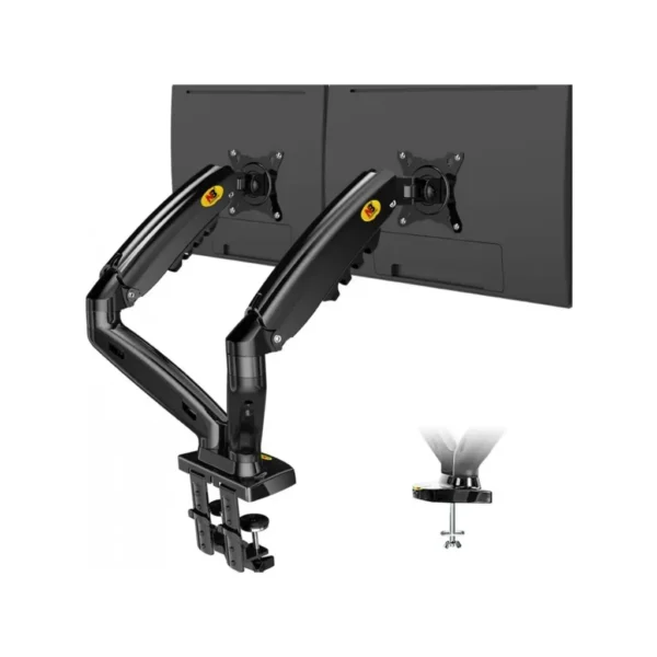 North Bayou F160 Dual Screens Arm (17" 27") Gas Strut Flexi Mount Desktop Built With Interactive Ergonomical Concepts