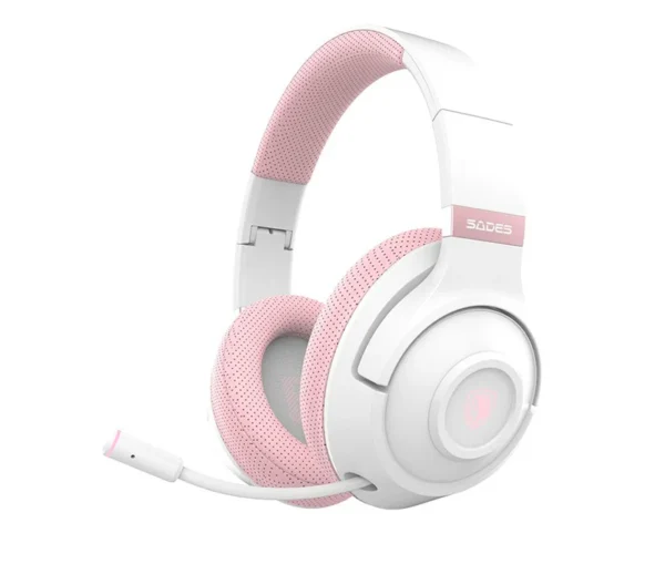 SADES WHISPER WIRELESS BL HEADSET(SA 205) PINK