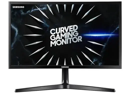 Samsung LC24RG50FQM 24 inch Curve Gaming Monitor, 144Hz , 23 5 inch FHD Curved VA Panel, Max Res 1920x1080, Reponse Time 4ms, Brightness 250cd, DP/ HDMI x2 Connectivity | LC24RG50FQMXUE
