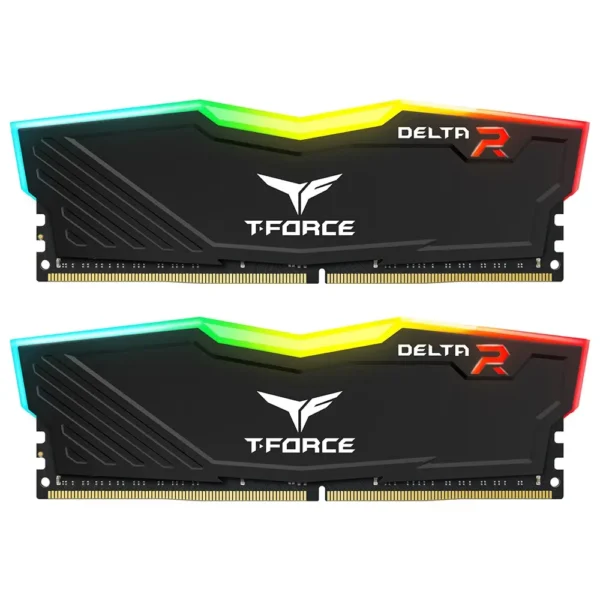 T Force 32GB 3600MHz DDR4 Delta RGB Desktop RAM Kit CL18, (16GB x2) Black