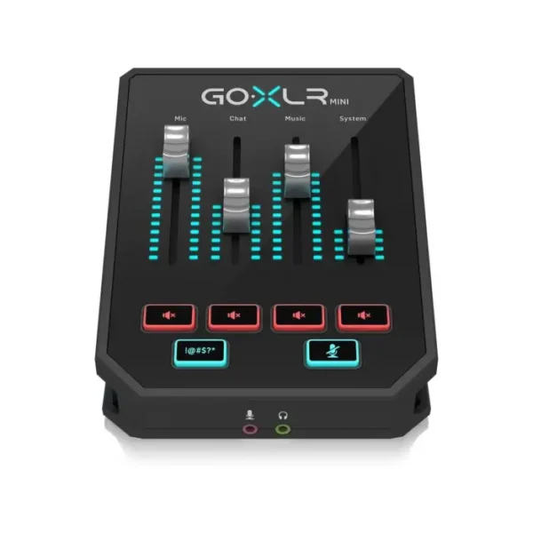 TC Helicon Go XLR Mini Online BroadCast Mixer With USB/Audio Interface And Midas Preamp Black