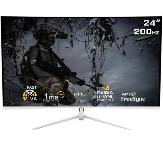 Twisted Minds 23 6" FHD VA, 200Hz, 1ms Curved Gaming Monitor Black